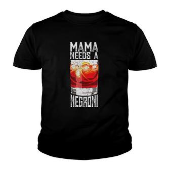Negroni Gift For Stressed Mothers Cocktail Hour Youth T-shirt - Thegiftio UK