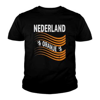 Netherlands Soccer Jersey Oranje Nederland Football Youth T-shirt | Mazezy