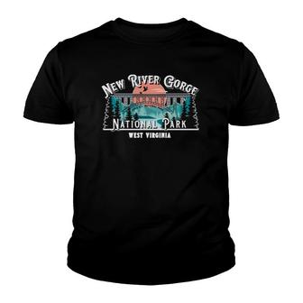 New River Gorge National Park West Virginia Usa Souvenir Youth T-shirt | Mazezy