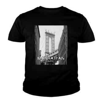 New York City Manhattan Bridge - Nyc Youth T-shirt | Mazezy