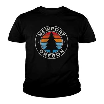 Newport Oregon Or Vintage Graphic Retro 70S Youth T-shirt | Mazezy