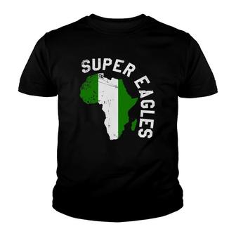 Nigerian Soccer Flag Super Eagle Youth T-shirt | Mazezy