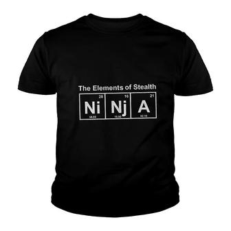 Ninja Element Of Stealth Youth T-shirt | Mazezy
