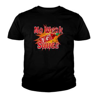 No Weak Sauce Condiments Youth T-shirt | Mazezy