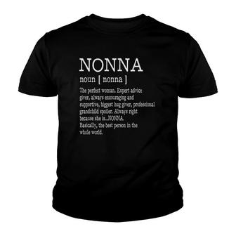 Nonna Definition Grandma Mother Day Gifts Women Youth T-shirt | Mazezy AU