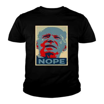 Nope Biden Is Not My President Funny Anti-Biden Political Youth T-shirt | Mazezy