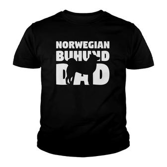 Norwegian Buhund Gift For Dog Father Norwegian Buhund Dad Youth T-shirt | Mazezy