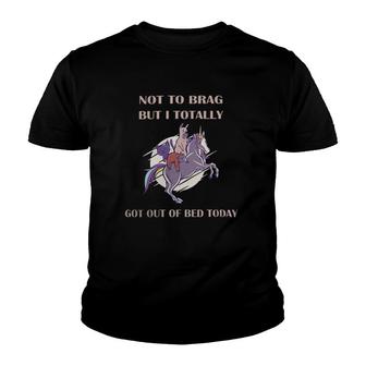 Not To Brag But I Totally Got Out Of Bed Today Sloth Unicorn Youth T-shirt | Mazezy