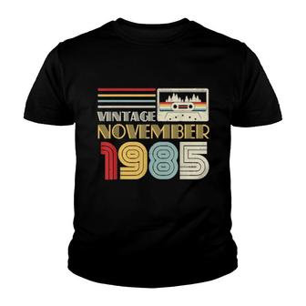 November 1985 Cassette Tape Vintage 36Th Birthday Youth T-shirt | Mazezy