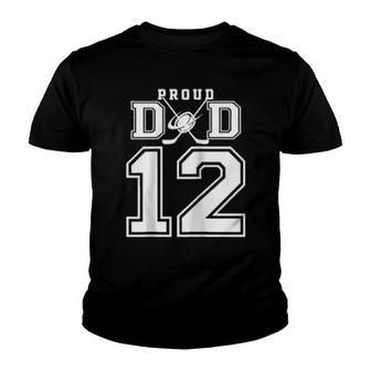 Number 12 Custom Proud Hockey Dad Personalized Youth T-shirt | Mazezy