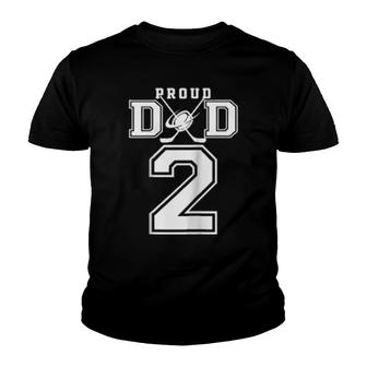 Number 2 Custom Proud Hockey Dad Personalized Youth T-shirt | Mazezy
