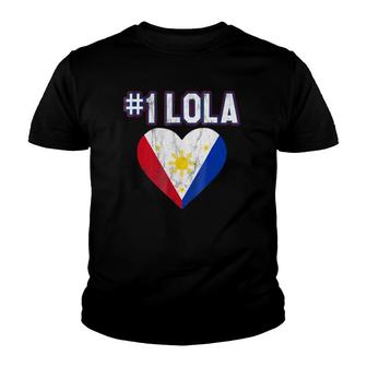 Number One Lola Filipino Grandmother Youth T-shirt | Mazezy