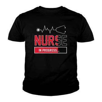 Nurse In Progress In Training Student Youth T-shirt | Mazezy