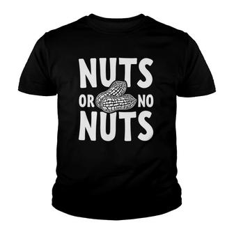 Nuts Or No Nuts Funny Gender Reveal Matching Toddler Youth T-shirt | Mazezy