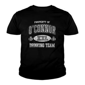 O'connor Irish Drinking Team St Patrick's Day Youth T-shirt | Mazezy