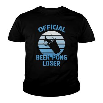 Official Beer Pong Loser Beer Pong Youth T-shirt | Mazezy