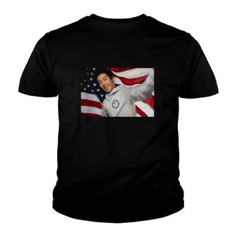 Official Nathan Chen 2022 American Flag Youth T-shirt | Mazezy