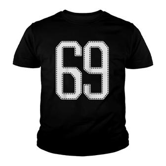 Official Team 69 Jersey Number 69 Baseball Player Sports Jersey Raglan Baseball Tee Youth T-shirt | Mazezy