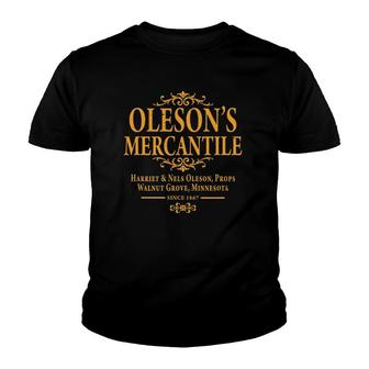 Oleson's Mercantile Walnut Grove, Minnesota Youth T-shirt | Mazezy