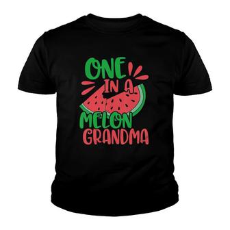 One In A Melon Grandma Watermelon Red Grandmother Youth T-shirt | Mazezy