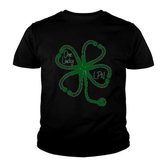 One Lucky Lpn St Patricks Day Youth T-shirt - Thegiftio UK