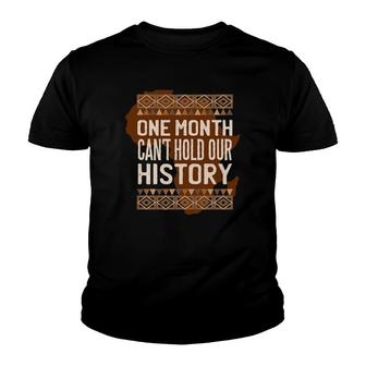 One Month Can't Hold Our History Bhm African Youth T-shirt | Mazezy