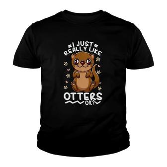 Otter River Otter Men Women Gift Youth T-shirt | Mazezy