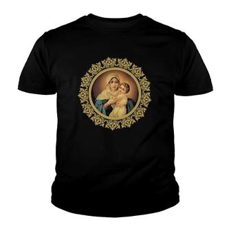 Our Lady Of Schoenstatt Mother Thrice Admirable Catholic Youth T-shirt | Mazezy