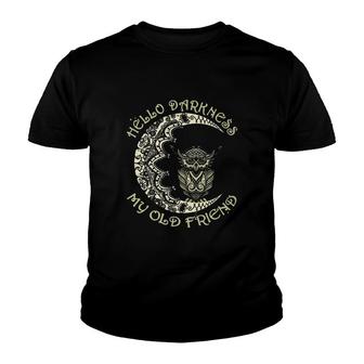 Owls Hello Darkness My Old Friend Youth T-shirt | Mazezy