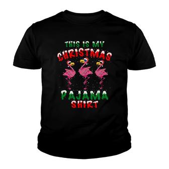 Pajama Flamingo Youth T-shirt | Mazezy