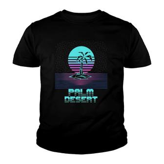 Palm Desert Ca Retro Vintage 80S Sunset Palm Tree Souvenir Youth T-shirt | Mazezy