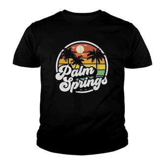 Palm Springs California Beach Retro Vintage Vacation Gift Youth T-shirt | Mazezy