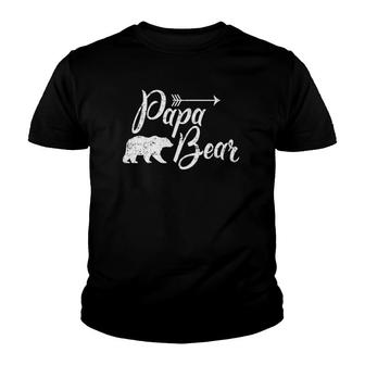 Papa Bear Mama Bear Youth T-shirt | Mazezy