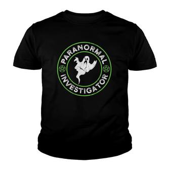 Paranormal Investigator Paranormal Ghost Hunter Youth T-shirt | Mazezy