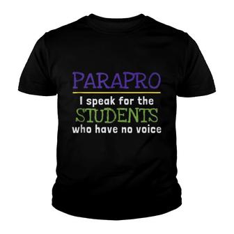 Paraprofessional Students Voice Gift Youth T-shirt | Mazezy