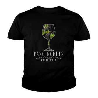 Paso Robles California Wine Country Vacation Youth T-shirt | Mazezy
