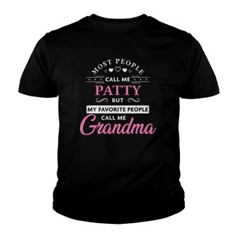 Patty Name Gift Personalized Grandma Youth T-shirt | Mazezy