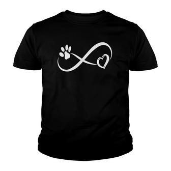 Paw Print Funny Cool Dog Cat Mom Pet Lover Youth T-shirt | Mazezy