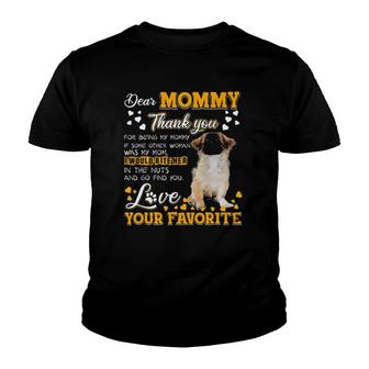 Pekingese Dear Mommy Thank You For Being My Mommy Youth T-shirt - Thegiftio UK