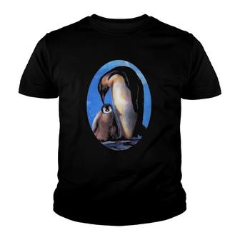 Penguin Picture For Mother Day Youth T-shirt | Mazezy