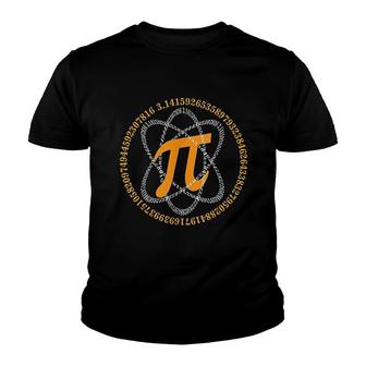 Pi Day Atom Pi Math Geek Science Lovers Youth T-shirt | Mazezy