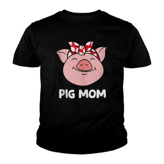Pig Farmer Mom Love Pigs Pig Mom Funny Pigs Youth T-shirt | Mazezy