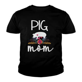 Pig Mom Proud Pig Farmer Pig Owner Pig Mother Youth T-shirt | Mazezy