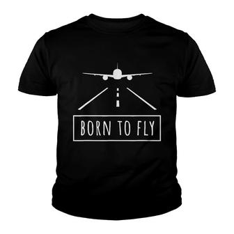 Pilot Born To Fly V2 Youth T-shirt - Thegiftio UK