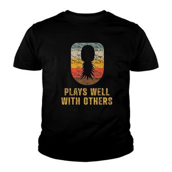 Pineapple Plays Well With Others Youth T-shirt | Mazezy