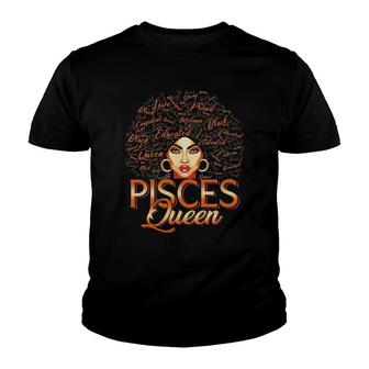 Pisces Queen V2 Youth T-shirt - Thegiftio UK