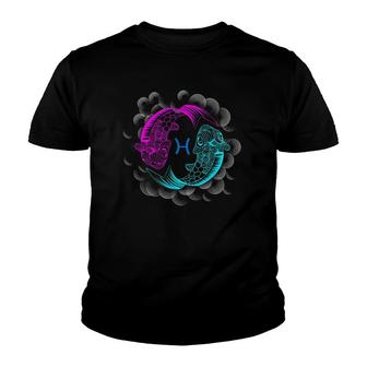 Pisces Zodiac Sign Gift Astrology Youth T-shirt | Mazezy AU