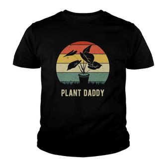 Plant Daddy Nature Botanical Gardener Plant Dad Gardening Youth T-shirt | Mazezy