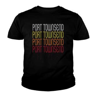 Port Townsend Wa Vintage Style Washington Youth T-shirt | Mazezy
