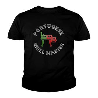 Portugese Grill Master Nationality Flag Youth T-shirt | Mazezy